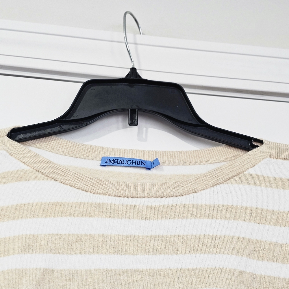 J Mclaughlin Pullover Striped Sweater Size Small - image 5